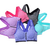 Push Up Sexy Front Zipped Yoga Jogging Sports Bra