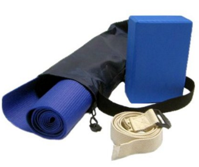 Mat, Foam Block, Strap,Yoga Kit For Beginners and Intermediates