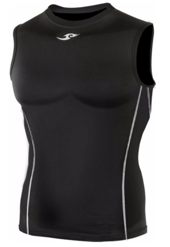 Compression Base Layer Sports Sleeveless Black Skin Tights